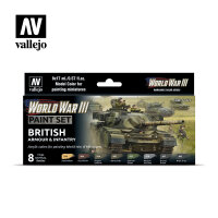 Vallejo: WWIII Paint Set - British Armour & Infantry