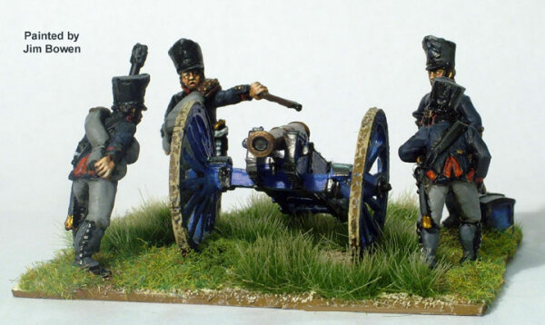 Prussian Foot Artillery Firing 6pdr