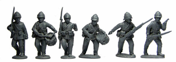 British Infantry Command Advancing