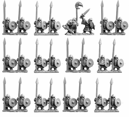 10mm Dwarfs with Spears