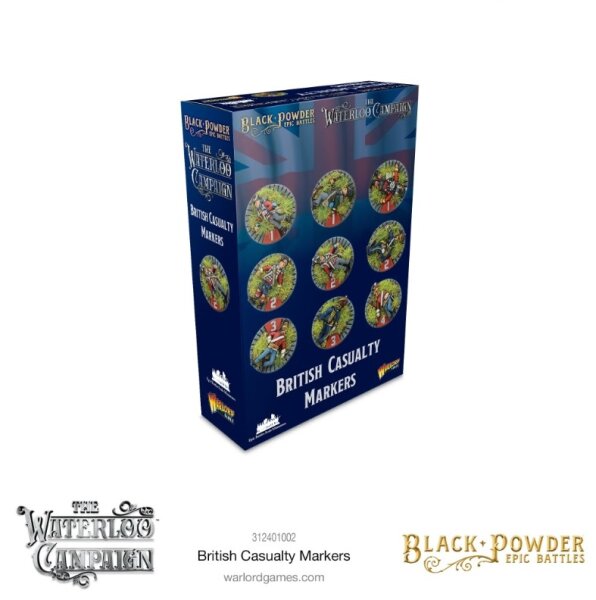 Black Powder: Epic Battles - Waterloo: Napoleonic British Casualty Markers