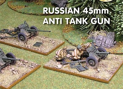 15mm Russian 45mm Anti-tank Gun (x1)