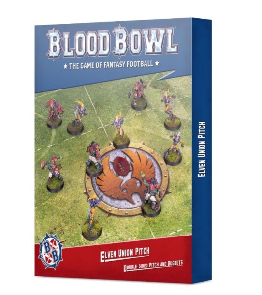 Blood Bowl: Elven Union Pitch - Double-sided Pitch and Dugouts