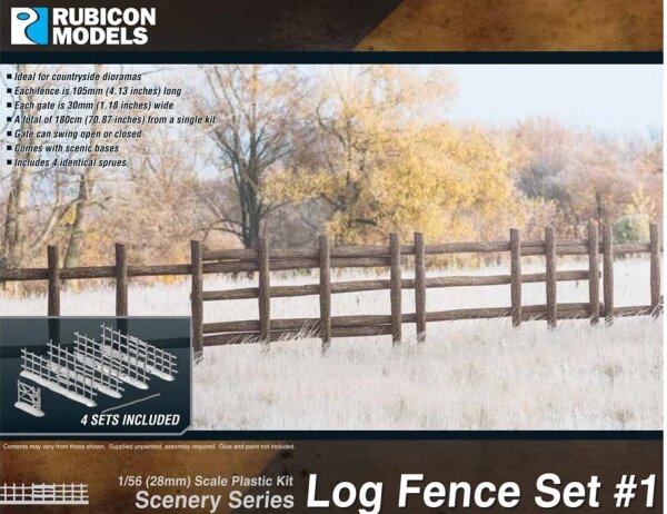 Log Fence Set #1