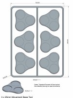 Victrix: Plastic Bases Set 9 - 25mm Skirmish Movement Trays