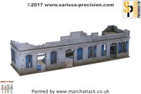 20mm North African Large Single Storey Building - Destroyed
