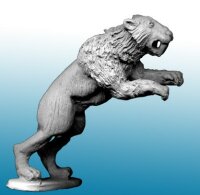 Sabre Tooth Tiger Leaping
