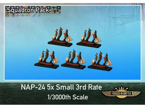 1/3000 Small 3rd Rate Ships - 2 Deckers