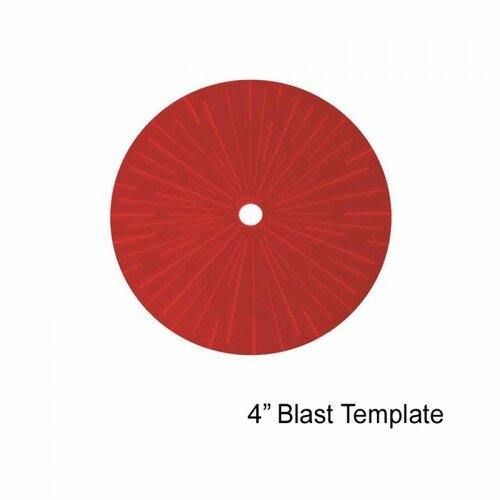 4Ground: 4" Blast Template (Red)