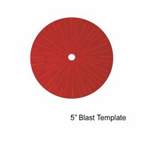 4Ground: 5" Blast Template (Red)