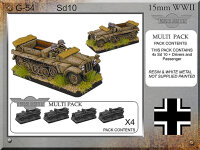 SdKfz 10 Half-Track & Crew (x4)