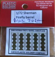 1/72 Decal Set Sherman Firefly Barrel Camo