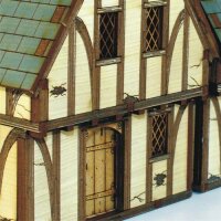 Old Timber Frame Cottage: Tudor Windows & Door