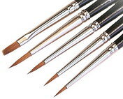 Kappel Series Set (includes 5 brushes: 2,3/0,1,0,2/0)