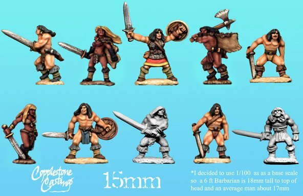 15mm Barbarian Heroes