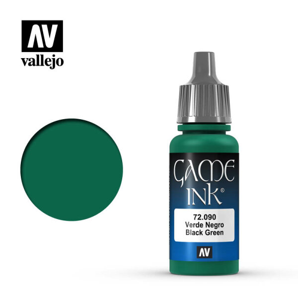 Vallejo: Game Colour - 090 Black Green Ink (72.090)