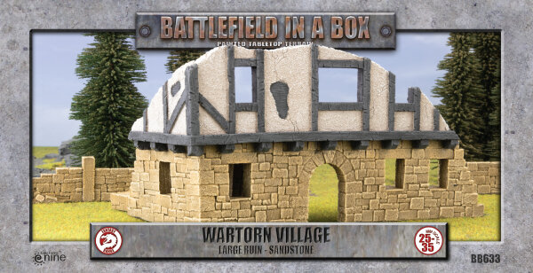 Wartorn Village: Large Ruin - Sandstone