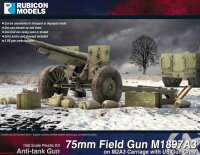 75mm Field Gun M1897A3 on M2A3 Carriage with US Gun Crew
