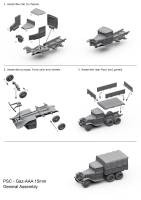 1/72nd Russian GAZ Trucks (x2=2 Sprues)