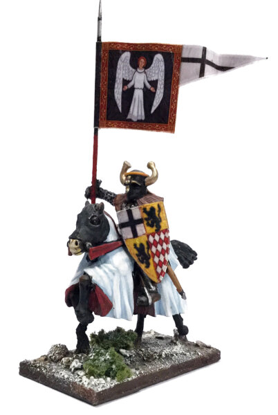 Mounted Ordensstaat/Teutonic Warbanner Bearer