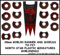 Oathmark: Goblin Banner & Shields 1
