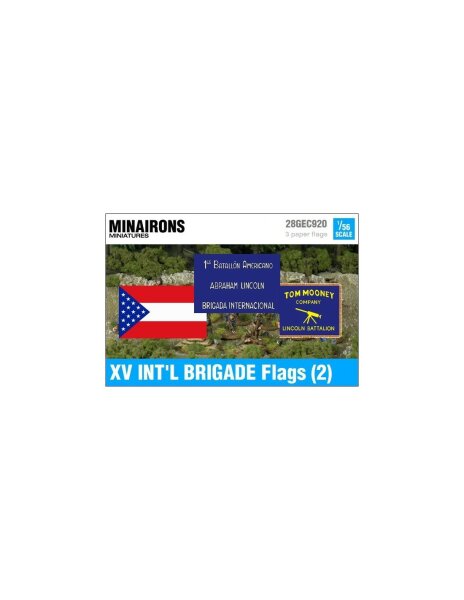 1/56 XV International Brigade Flags (2)
