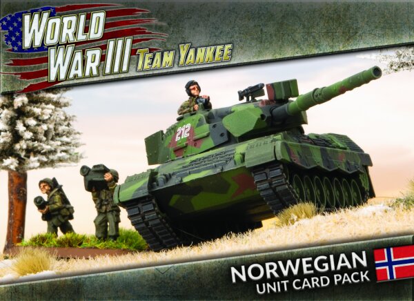 World War III: Team Yankee - Norwegian Unit Cards