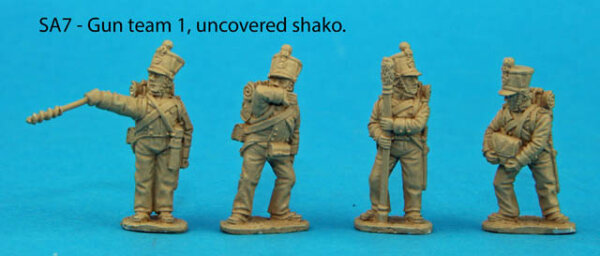 Team 1 Uncovered Shakos (Saxon)