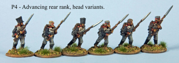 Advancing Musketeers with 45 deg Muskets: Alternative Head Variants of P3 (Prussians)
