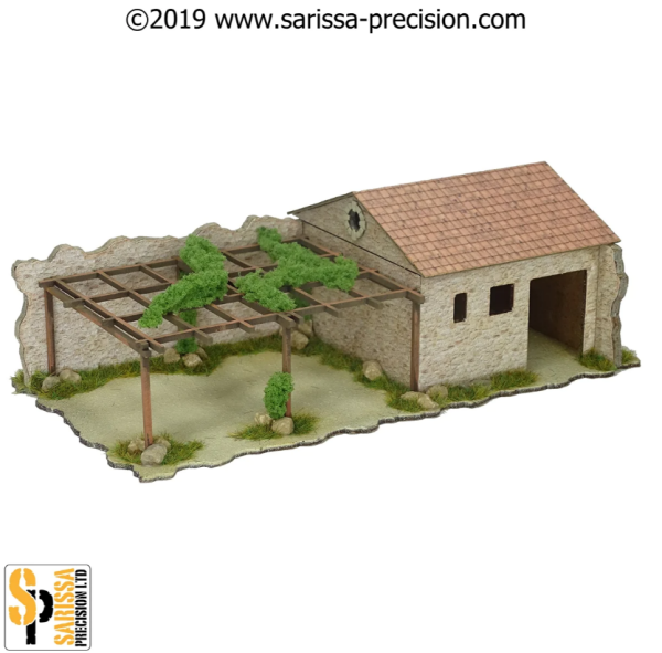 28mm Mediterranean Village House - Right Hand