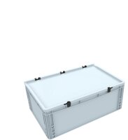 Eurobehälter/Euro Box mit Scharnierdeckel ED 64/22 HG