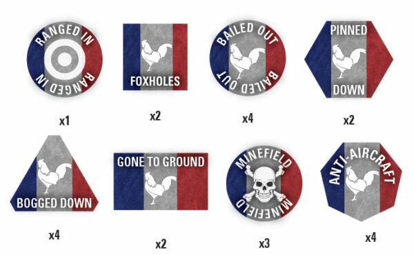 World War III: French Token Set