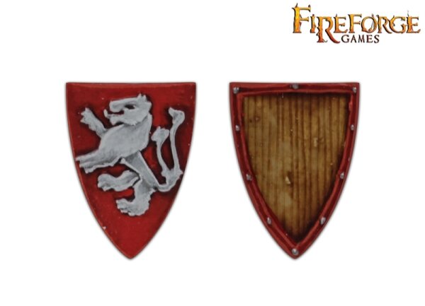 Deus Vult: Lion Rampant Shields (x12)