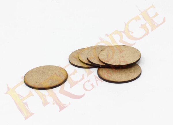 Deus Vult: MDF 40mm Round Bases (x6)