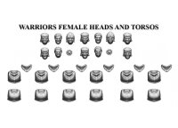 Forgotten World: Stone Realm - Warriors Female Heads...