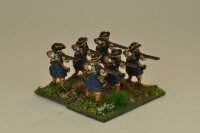 Musketeers with Flintlocks Firing