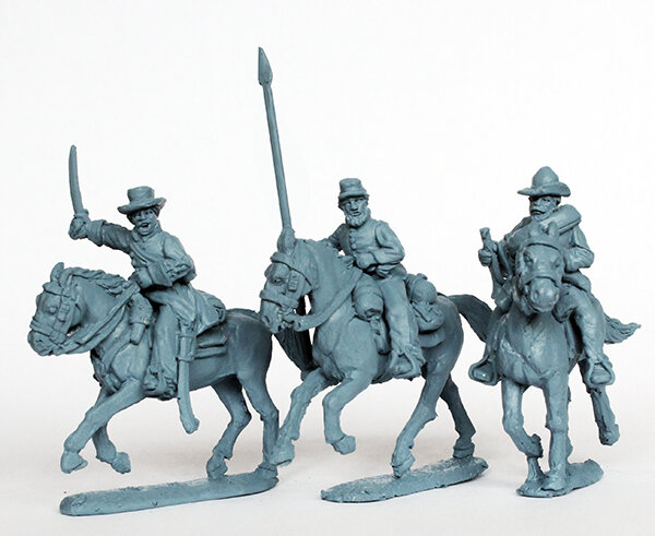 Confederate Cavalry Command Galloping