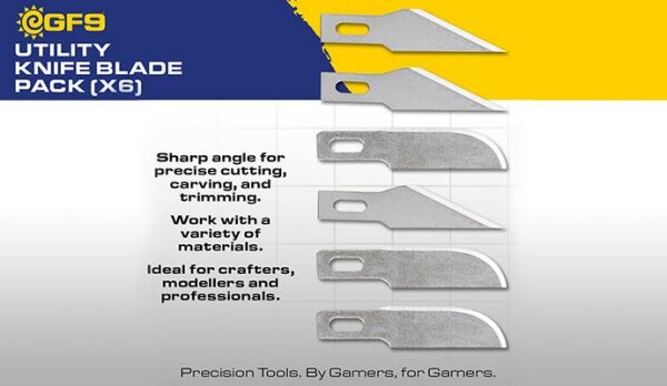 "Utility" Knife Blade Pack (x6)