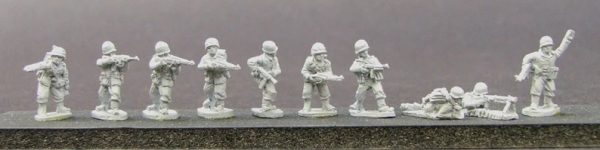 U.S. Rifle Squad giving Covering Fire