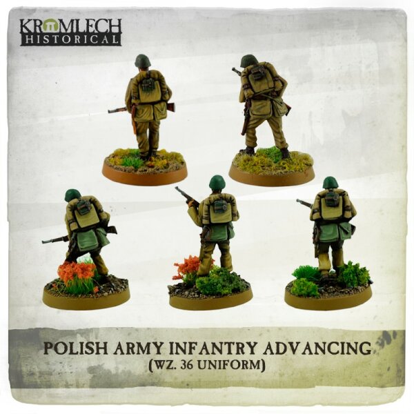 Polish Army Infantry Advancing (wz. 36 Uniforms)