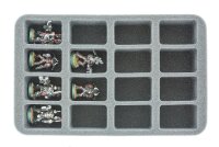 50mm (2 inches) Half-Size Figure Foam Tray with 16 Slots (Medium Bases)