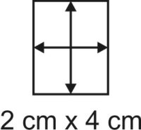 2mm MDF Base 2cm x 4cm