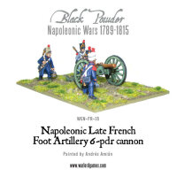 French Napoleonic 6 Pounder Foot Artillery