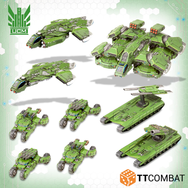 Feldherr Mini Plus Tasche Für Dropfleet Commander: UCM – Mit Schaumfutter Für Miniaturen