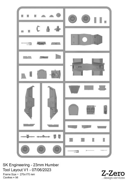 1/72 British Humber Armoured Car (x1)