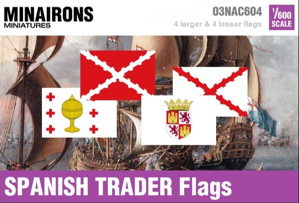 1/600 Spanish Trader Flags