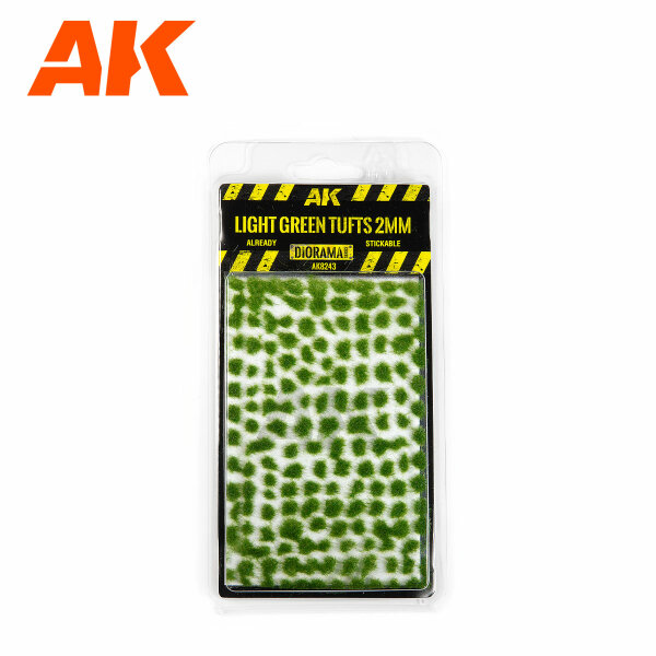 AK Interactive: Light Green Tufts 2mm