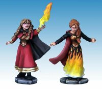 Fantasy Worlds: Elementalist Wizard and her Apprentice