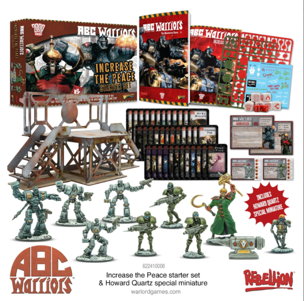 ABC Warriors: Increase The Peace Starter Game & Howard Quartz "Mr Ten Per Cent" Special Miniature