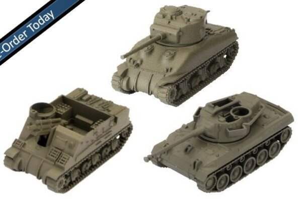 World of Tanks: U.S.A. Tank Platoon (M4A1 Sherman (76mm), M7 Priest, M18 Hellcat) (ENG/FR/DE/POL)